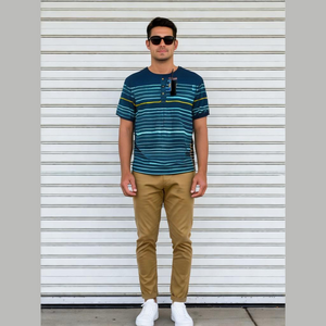 NWT Buffalo David Bitton Striped T-Shirt Medium